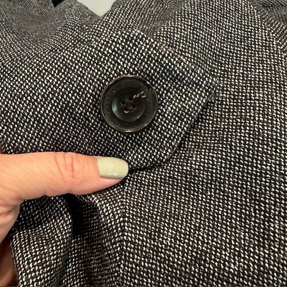 Karen Millen Grey Tweed Wool Blend Tailored Pencil Dress Neckline Detail US 6 - Picture 12 of 12